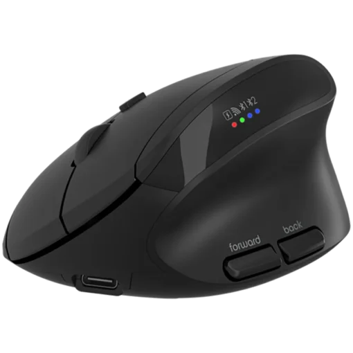 Безжична мишка CANYON mouse MW-25 Ergonomic LED AA Dual mode Wireless Black - Image 2