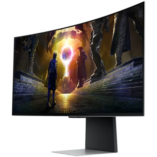 Монитор Monitor LED Samsung LS34DG850SUXDU Odyssey G85SD, 34"  Ultra WQHD Curved 1800R 21:9 (3440x1440) OLED 174Hz, 250 cd/m2, 1m:1, HDR400, 0.03ms (GTG), 178/178, FreeSync, 1xDP 2xHDMI, USB Hub, Speakers 3.5 Jack, Remote, 2Y - Image 17