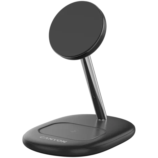 Зарядно за мобилен телефон CANYON wireless charger WCS-205 15W Qi2 2in1