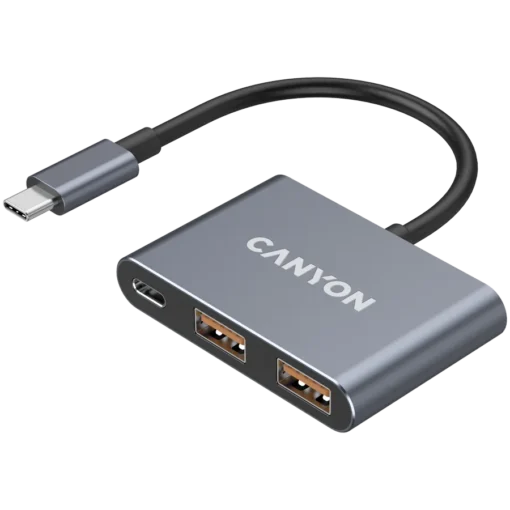 USB хъб CANYON hub DS-3 3in1 USB-C Dark Grey - Image 19