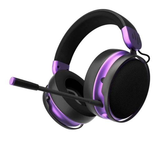 Геймърски безжични слушалки Dark Project Sono Wireless - Black/Violet