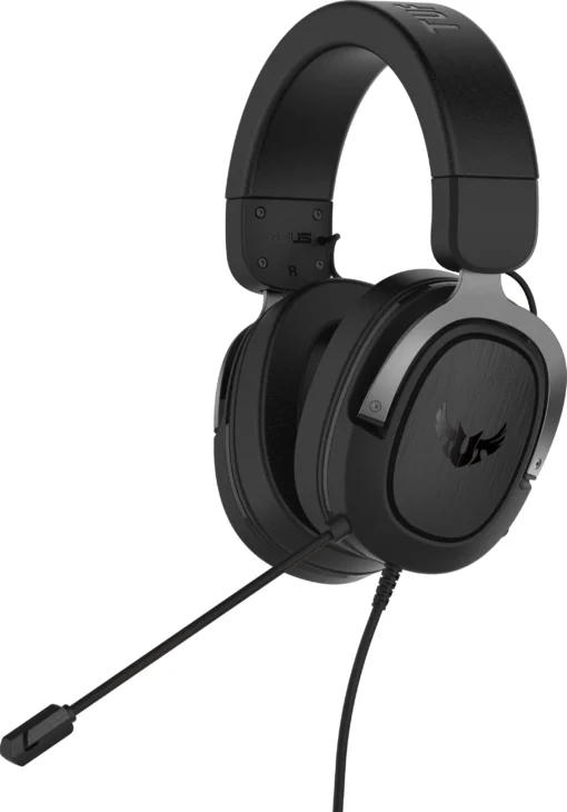 Геймърски слушалки ASUS TUF Gaming H3 Gun Metal 7.1 Virtual Surround Sound