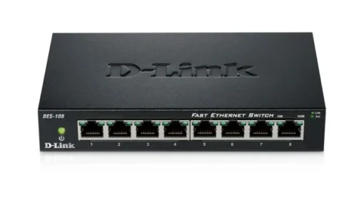 D-Link Switch 8-port 10/100 Metal Housing - Image 2