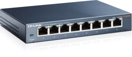 TP-LINK 8-Port 10/100/1000Mbps Desktop Switch TL-SG108 - Image 3