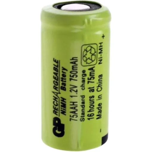 Акумулаторна батерия   NiMH 75AAH-B  2/3AA  1.2V 600mAh 1бр. GP BATTERIES