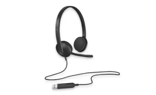 Logitech H340 USB Headset 981-000475 Black - Image 3