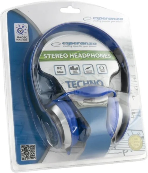 Esperanza слушалки AUDIO STEREO EH145B TECHNO BLUE - Image 4