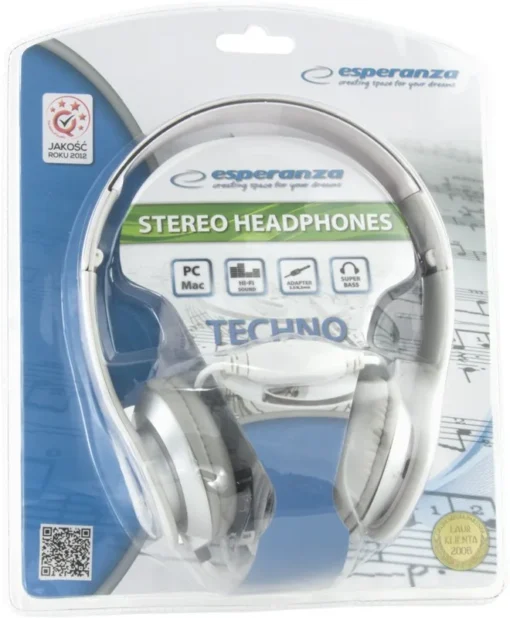 Esperanza слушалки AUDIO STEREO EH145W TECHNO WHITE - Image 4