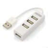 Unitek Hub 4x USB 2.0 Y-2146 1x Phone charger white