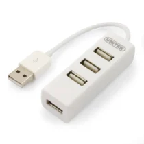 Unitek Hub 4x USB 2.0 Y-2146 1x Phone charger white