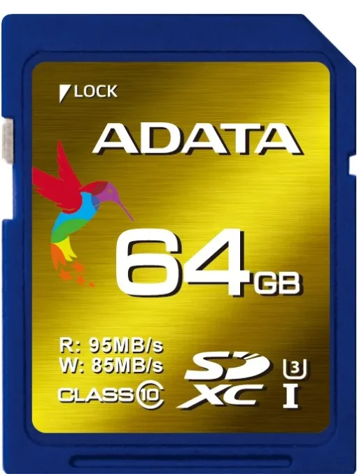 Adata SD XC XPG 64GB UHS-1 U3/Class10 4K 3D