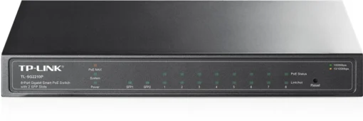 TP-LINK SG2210P switch  8x1GB 2xSFP PoE