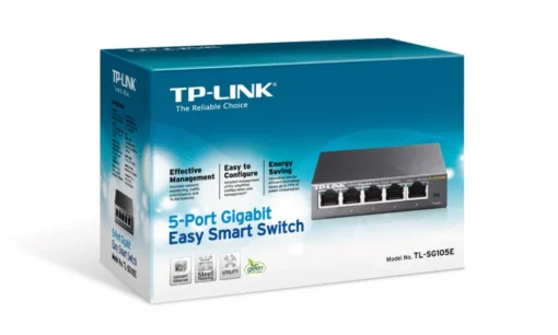 TP-LINK TL-SG105E 5-Port Gigabit Easy Smart Switch - Image 4