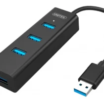 Unitek HUB 4x USB 3.0; BC1.2; BLACK; Y-3089