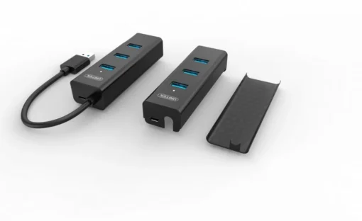 Unitek HUB 4x USB 3.0, BC1.2, BLACK, Y-3089 - Image 2