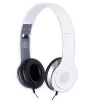 Rebeltec CITY white ster headphone with microph.