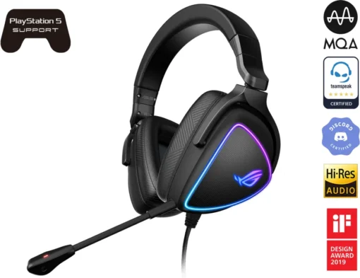 Геймърски слушалки ASUS ROG Delta S, USB-C, Aura Sync RGB - Image 2