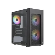 AeroCool кутия Case mATX - Hexform-G-BK-v2 - 3 fans included