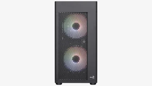 AeroCool кутия Case mATX - Hexform-G-BK-v2 - 3 fans included - Image 2