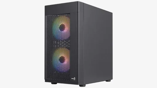 AeroCool кутия Case mATX - Hexform-G-BK-v2 - 3 fans included - Image 3