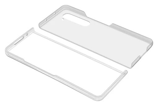 Clear Case прозрачен твърд калъф за Samsung Galaxy Z Fold 5 - Image 2