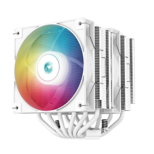 DeepCool охладител CPU Cooler AG620 White - Addressable RGB, Dual-Tower - LGA1700/AM5 - Image 2