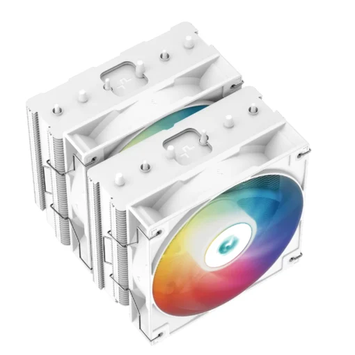 DeepCool охладител CPU Cooler AG620 White - Addressable RGB, Dual-Tower - LGA1700/AM5 - Image 3