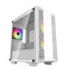 DeepCool кутия Case mATX - CC360 A-RGB White