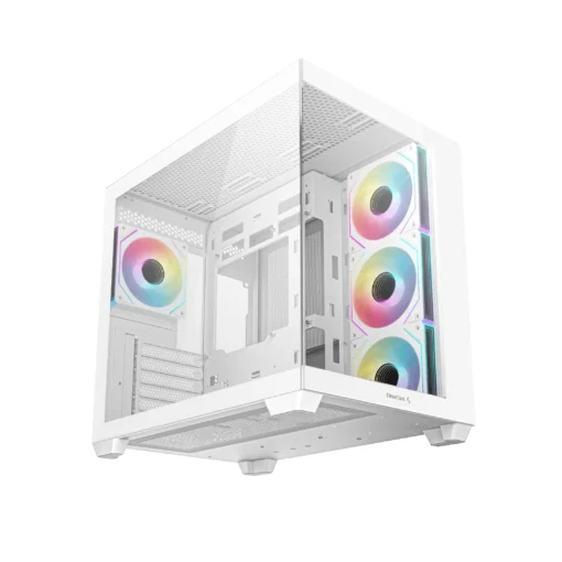 DeepCool кутия Case ATX - CG530 4F White - 4 ARGB Fans - Image 3