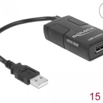 Адаптер Delock USB Isolator with 5 kV Isolation 1 x USB 1.1 type-A male (host) 1 x USB 1.1 type-A female (device 1 x DC