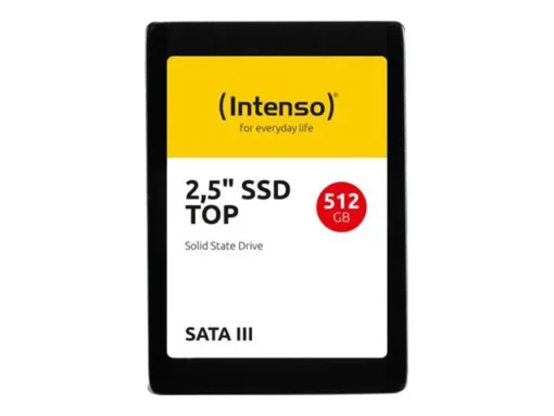 ВЪТРЕШЕН ТВЪРД ДИСК Intenso SSD Top - 512 GB - 2.5" - SATA 6 GB/s - PN 3812450