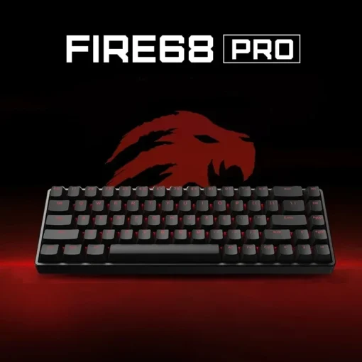 Madlions професионална геймърска механична клавиатура Professional Gaming Mechanical Keyboard FIRE 68 PRO - 8K, Gateron Magnetic Jade Switches, RGB - Black - Image 6