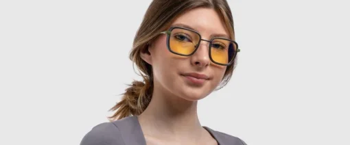 Геймърски очила GUNNAR Fallout Vault 33 Gunmetal/Olive - Amber - Image 3