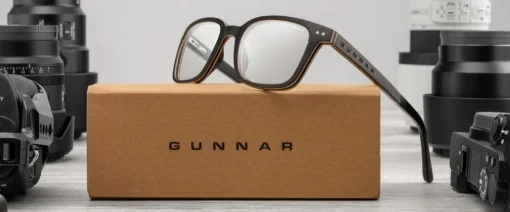 Компютърни очила GUNNAR Muir Ebony (wood), Amber - Image 4