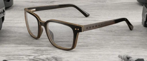 Компютърни очила GUNNAR Muir Ebony (wood), Amber - Image 5