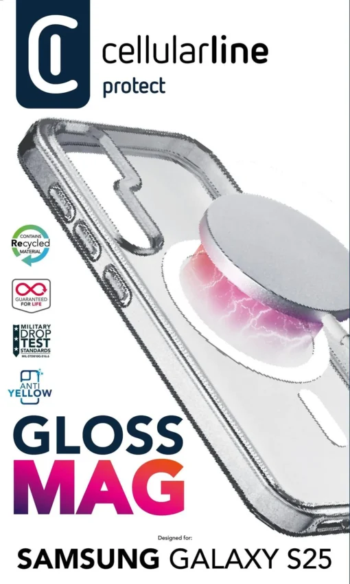 Калъф Gloss Mag за Samsung Galaxy S25 прозрачен - Image 3