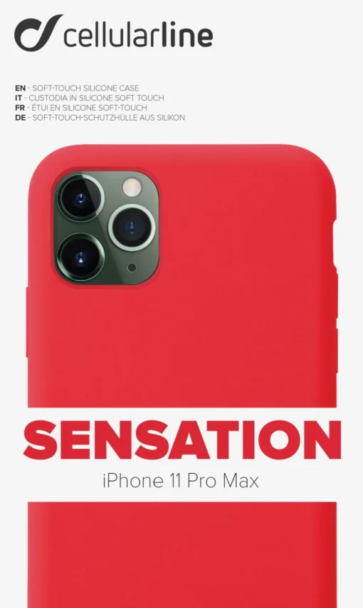 Матов калъф Sensation за iPhone 11 Pro Max, Червен - Image 4