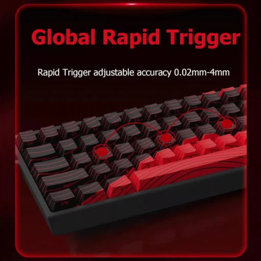 Madlions професионална геймърска механична клавиатура Professional Gaming Mechanical Keyboard MAD 60 HE Flagship - 8K, Magnetic Amber Pro Switches - White - Image 5