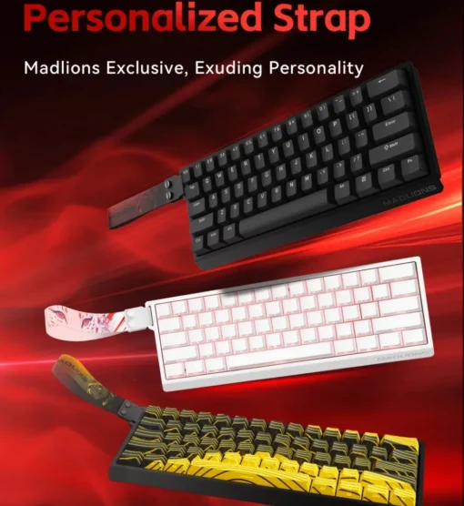 Madlions професионална геймърска механична клавиатура Professional Gaming Mechanical Keyboard MAD 60 HE Flagship - 8K, Magnetic Amber Pro Switches - White - Image 6