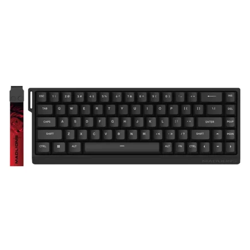 Madlions професионална геймърска механична клавиатура Professional Gaming Mechanical Keyboard MAD 68 HE RGB - 1K, Magnetic Amber Pro Switches - Black - Image 2