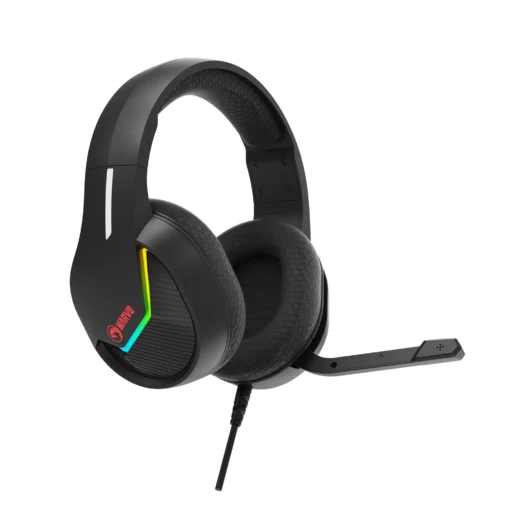 Marvo геймърски слушалки Gaming Headphones H8618 Black - 50mm, USB, RGB - Image 5