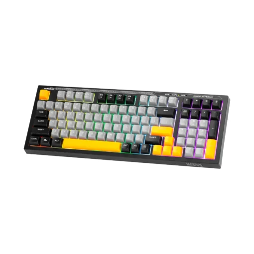 Marvo геймърска клавиатура Gaming Keyboard Soldat S50B - Rainbow, 98 keys - MARVO-K638B - Image 2