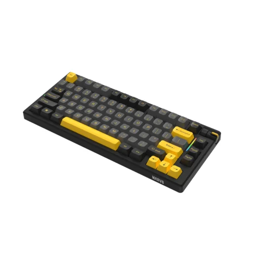 Marvo безжична механична геймърска клавиатура Wireless Gaming Mechanical keyboard Mega 80W - KG958W - Bluetooth 5.0, 2.4G - Image 4