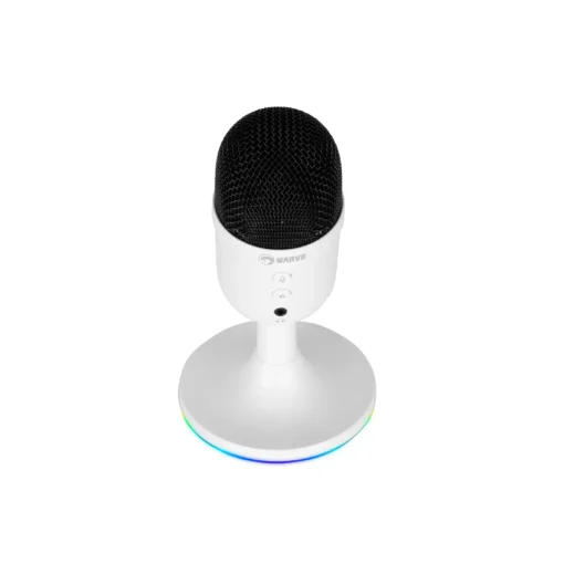 Marvo Геймърски микрофон Gaming USB Microphone - MIC-06 White - USB, RGB - Image 3