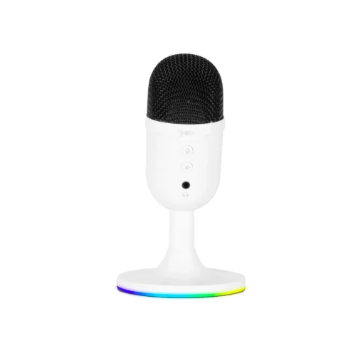 Marvo Геймърски микрофон Gaming USB Microphone - MIC-06 White - USB, RGB - Image 2