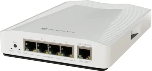 Суич MikroTik -CRS304-4XG-IN 1 x Gigabit Ethernet ports 4 x 10G PoE in:802.3af/at