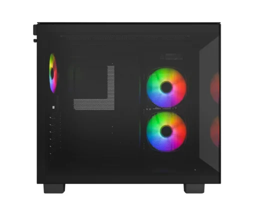 Montech кутия KING 65 Pro, Dual Chamber Mid-tower Case, 3 ARGB Fans, Black - Image 4