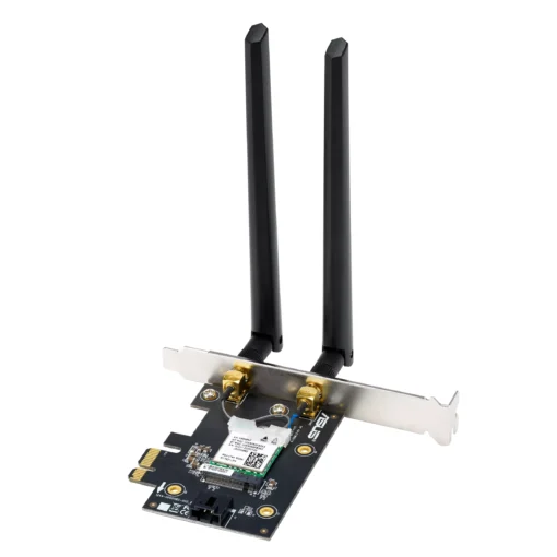 Безжичен адаптер ASUS PCE-BE6500 WiFi 7 PCI-e две външни антени и Bluetooth 5.4 - Image 3