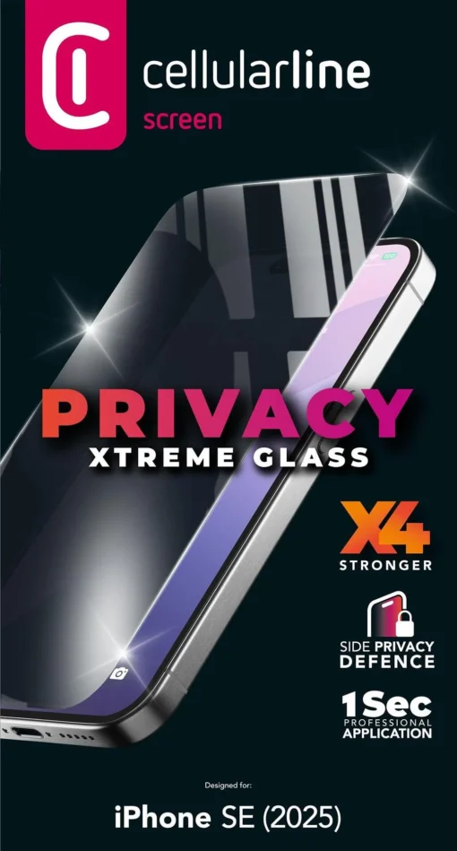 Подсилено стъкло Xtreme Privacy за iPhone 16E 4Gn