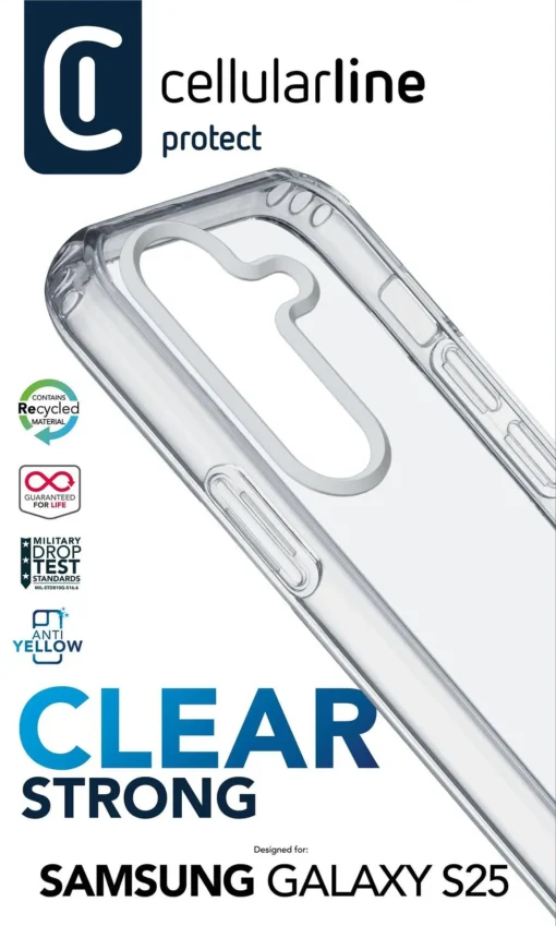 Прозрачен калъф Clear Strong за Samsung Galaxy S25 - Image 3